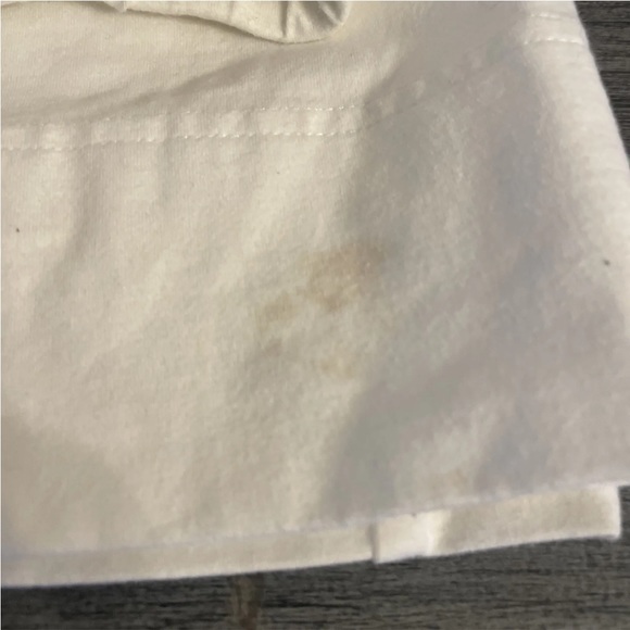 Woman’s Neon Buddha White Stretch Cotton Yoga Waist Tie Up Pants - Preowned - Picture 4 of 8